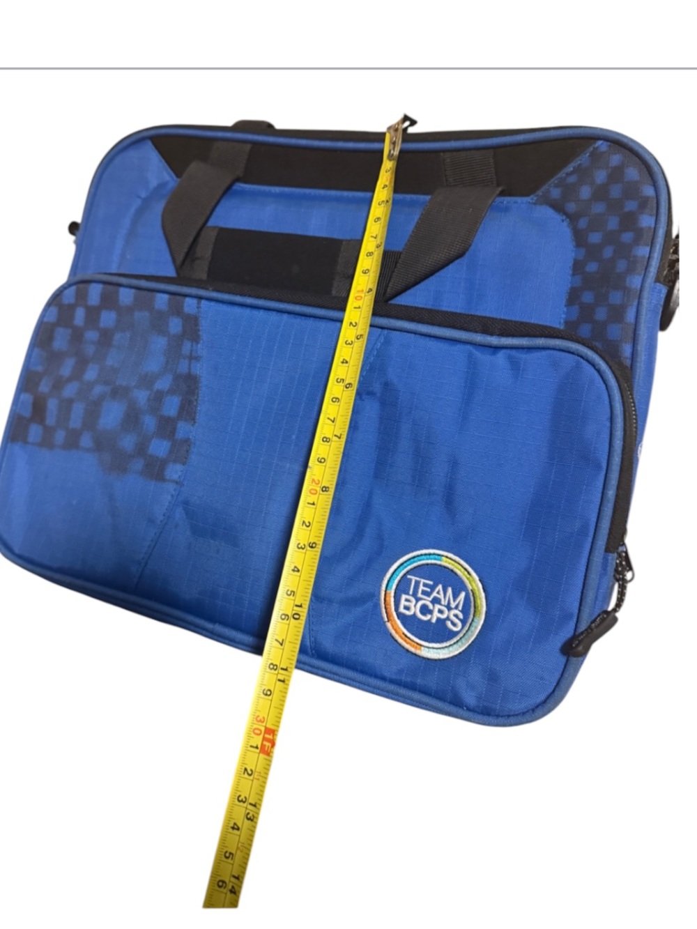 Blue Men's Laptop Briefcase team bcps - Picture 4 of 9